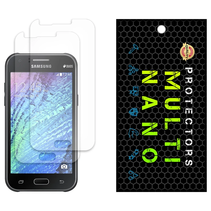 محافظ صفحه نمایش مات مولتی نانو مدل X-S2M مناسب برای گوشی موبایل سامسونگ Galaxy J1 بسته دو عددی