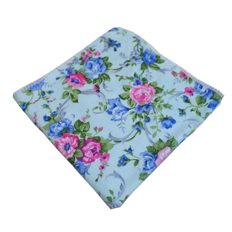 دستمال نظافت مدل حوله ای گلدار کد 2010