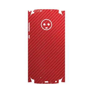 MAHOOT Red-Fiber-FullSkin Cover Sticker for Motorola Moto G6