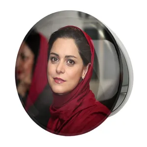 آینه جیبی خندالو طرح غزل شاکری مدل تاشو کد 6273 