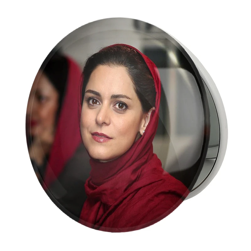 آینه جیبی خندالو طرح غزل شاکری مدل تاشو کد 6273 