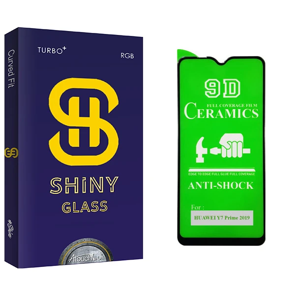محافظ صفحه نمایش 9D آتوچبو مدل Shiny Glass مناسب برای گوشی موبایل هوآوی Y7 Prime 2019