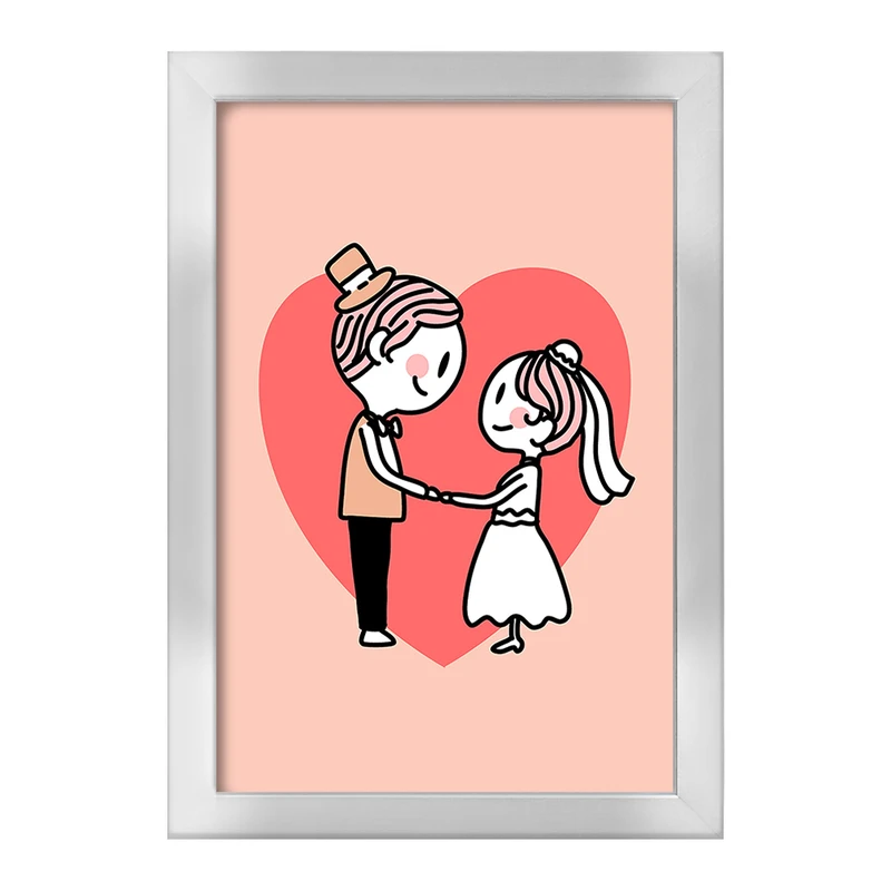 تابلو خندالو طرح عروس و داماد کد 29626