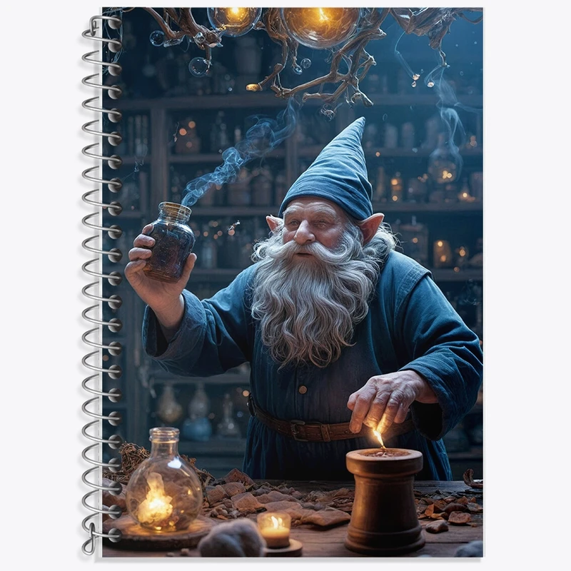 دفتر زبان 50 برگ خندالو مدل سه خط طرح جادوگر کد F407