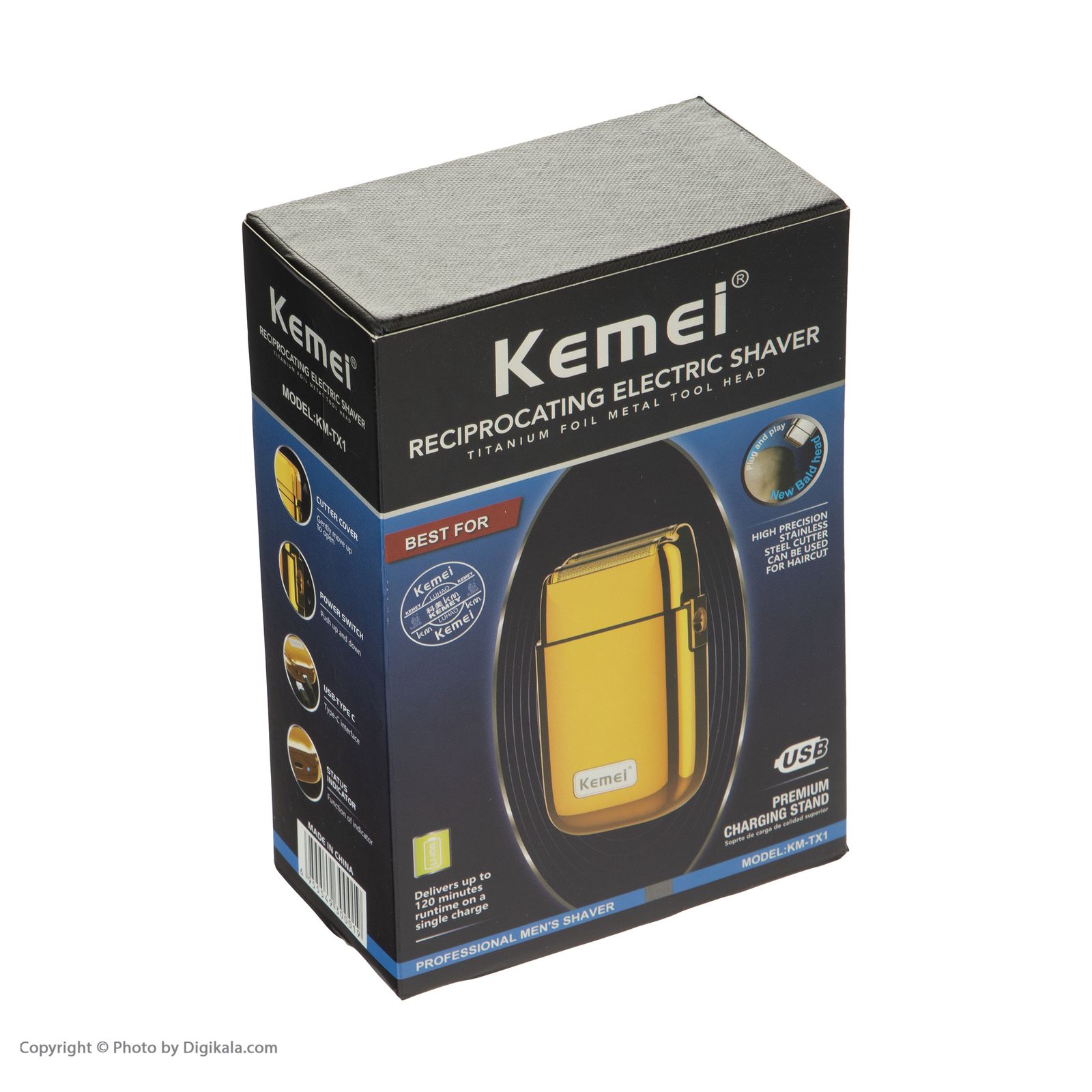 ماشین اصلاح موی صورت کیمی مدل KM-TX1 - - 10