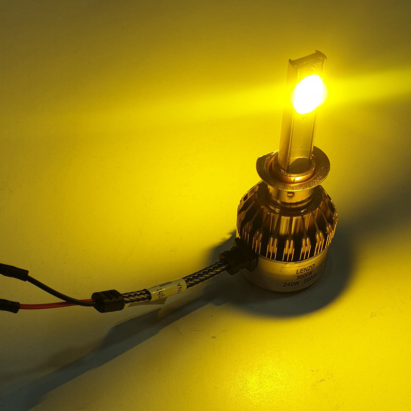 لامپ هدلایت خودرو اونجر مدل H7 لیمویی بسته 2 عددی