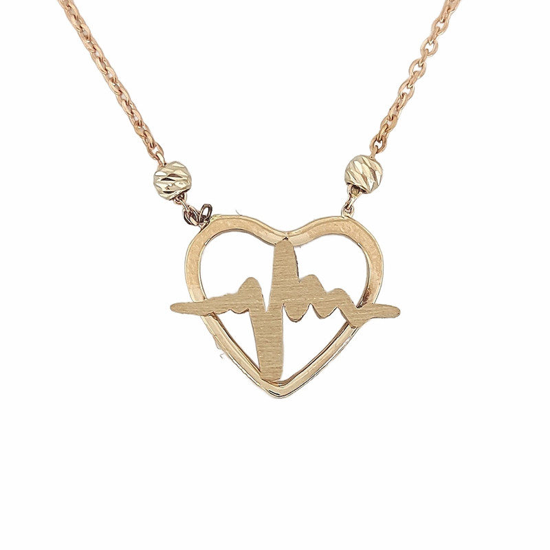 گردنبند طلا 18 عیار دخترانه طلا و جواهر سازی افرا مدل قلب 263 گردنبند طلا 18 عیار دخترانه طلا و جواهر سازی افرا مدل قلب 263