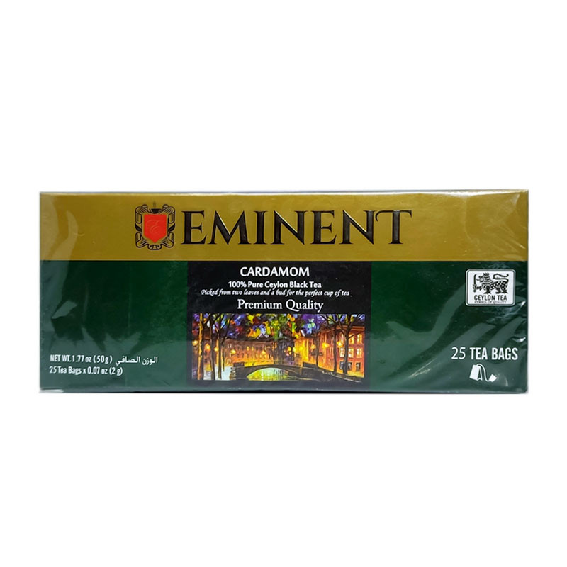 چای سیاه کیسه ای با طعم هل امیننت بسته 25 عددی
