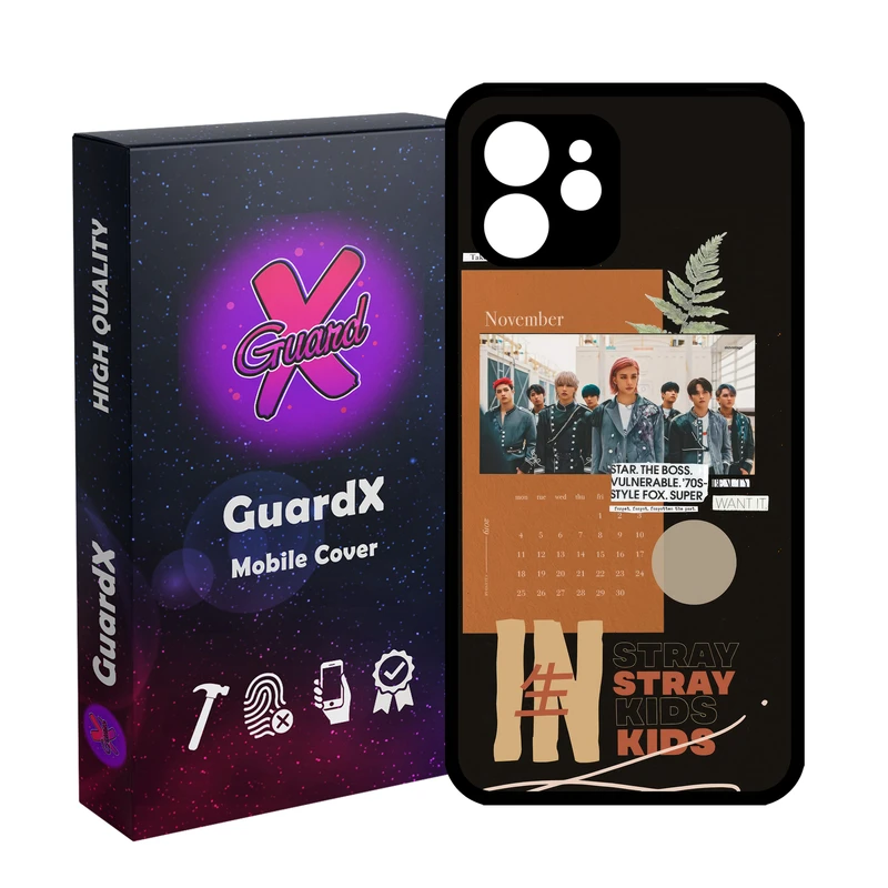 کاور گارد ایکس طرح Stray Kids مدل Glass10688 مناسب برای گوشی موبایل اپل iPhone 12