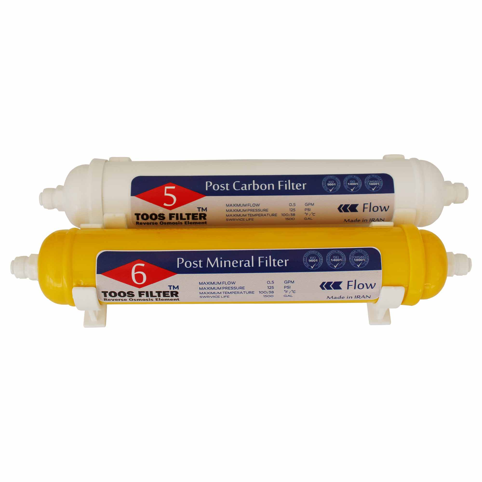 فیلتر دستگاه تصفیه کننده آب توس فیلتر مدل Carbon & Mineral مجموعه دو عددی 