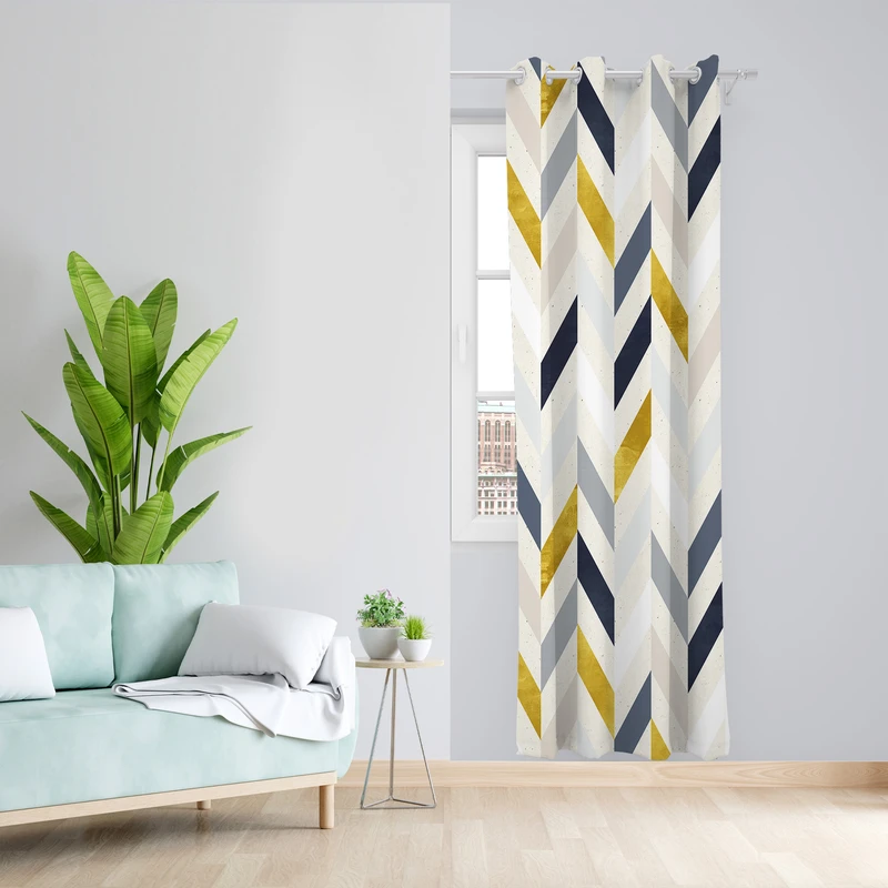 پرده طرح مدرن مدل مخمل پانچی کد 4824 z سایز 140x200 سانتی متر