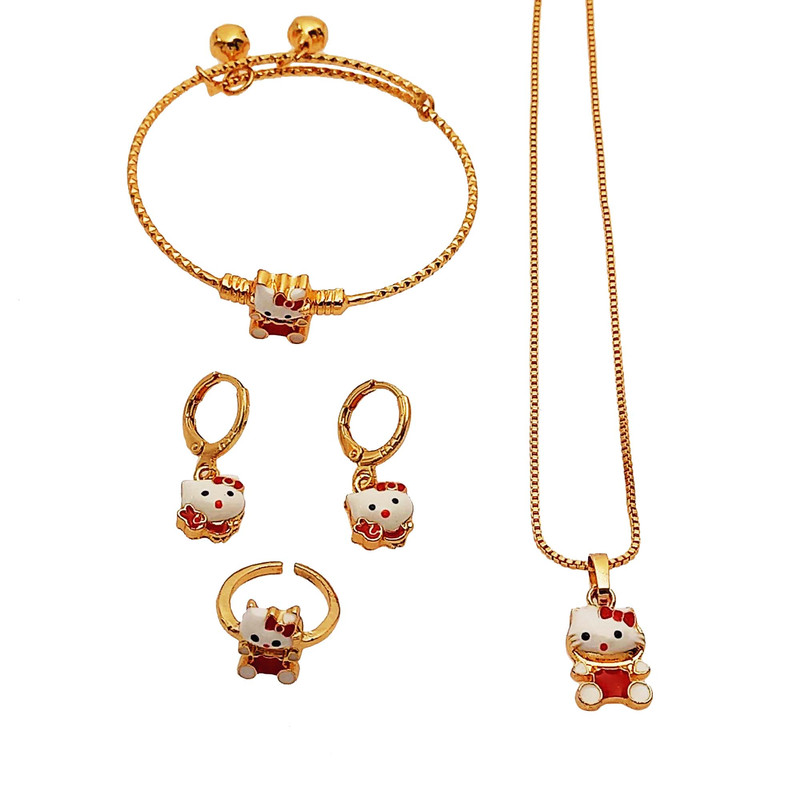 ست دخترانه طرح گربه مدل 499STD ست دخترانه طرح گربه مدل 499STD