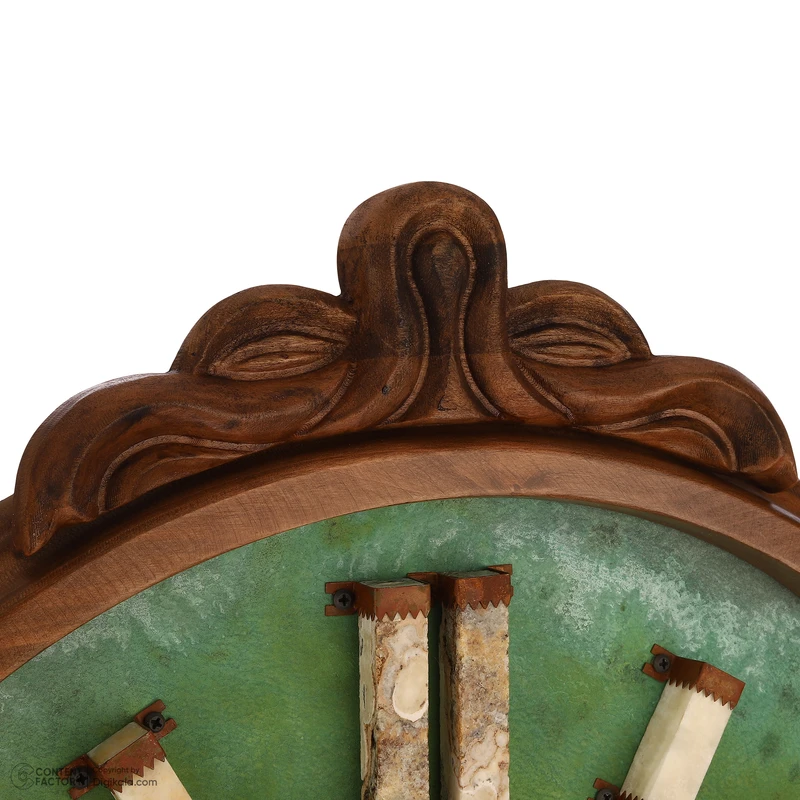 عکس شماره 8 : ساعت دیواری کوارتز بیسورت طرح شفق کریستال کد 66