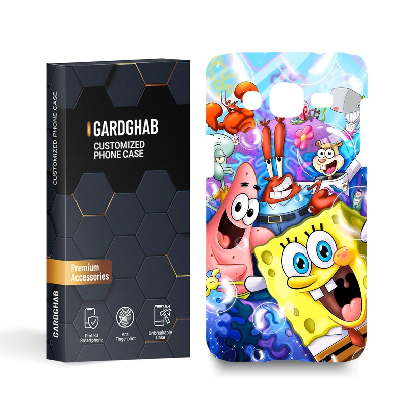 کاور گارد قاب مدل باب اسفنجی مناسب برای گوشی موبایل سامسونگ galaxy j2 2015