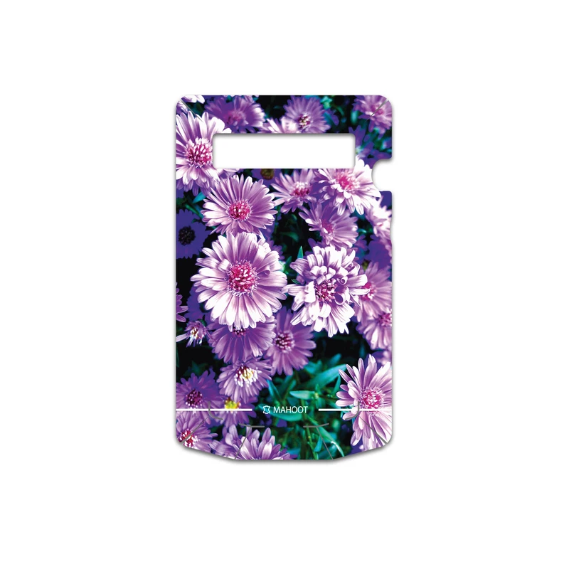 برچسب پوششی ماهوت مدل Purple-Flower مناسب برای گوشی موبایل بلک بری Porsche Design P9981