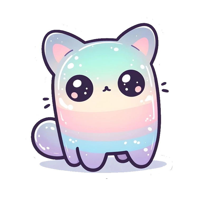 استیکر پارچه و لباس پاد آفرین مدل گربه  کیوت کد 734