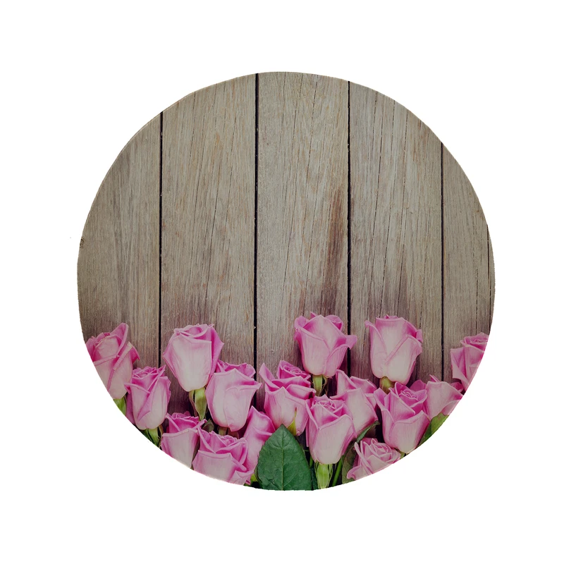 پادری مدل دایره طرح گل کد 5491 سایز 90 × 90 سانتی متر