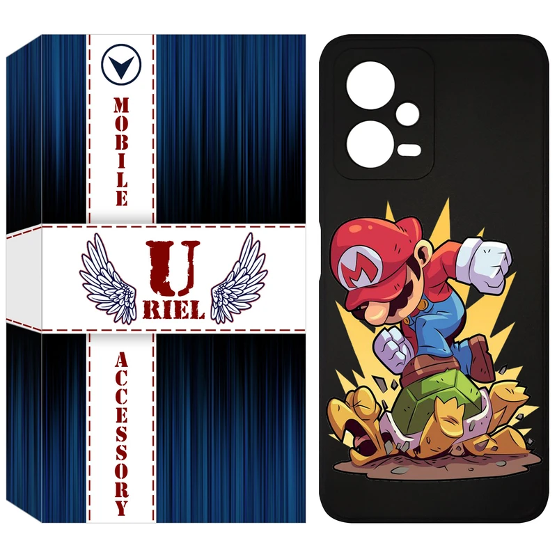کاور یوریل قاب مدل KSH کد 64 طرح ماریو مناسب برای گوشی موبایل شیائومی Poco X5 / Redmi Note 12 5G