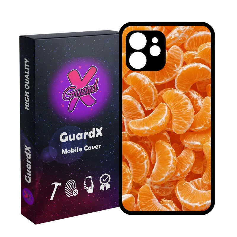 کاور گارد ایکس طرح نارنگی مدل 10985 مناسب برای گوشی موبایل اپل iPhone 12