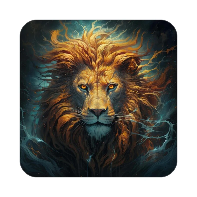 زیر لیوانی کاکتی طرح شیر مدل mp23544