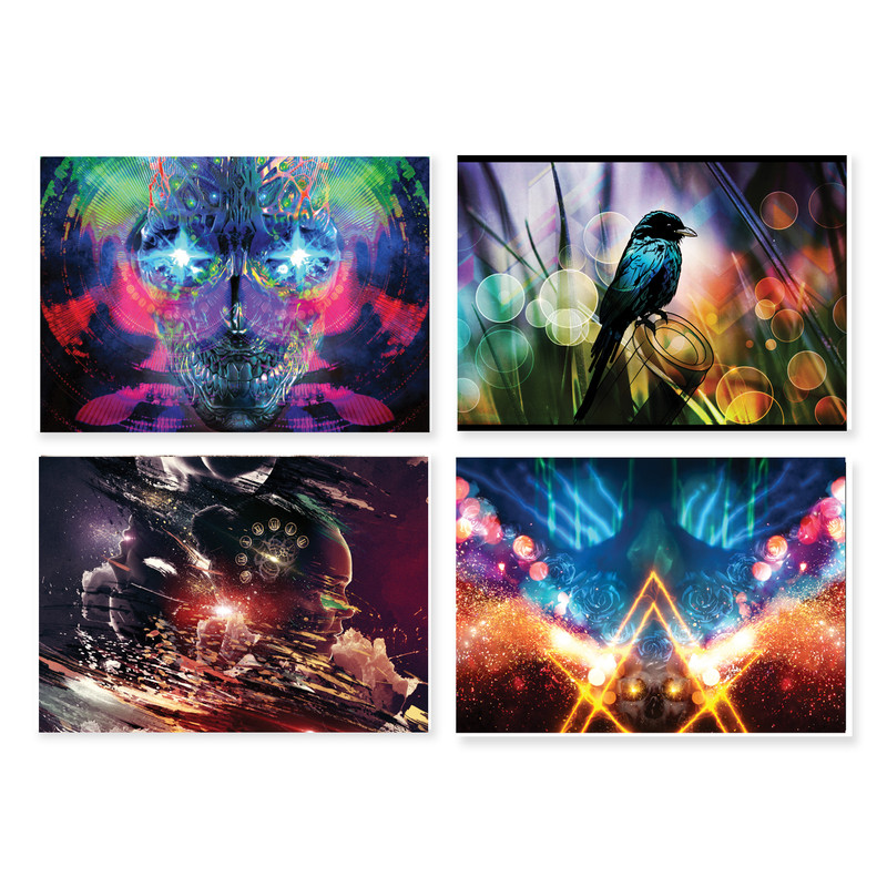 پوستر طرح فانتزی کد A-1975 مجموعه 4 عددی