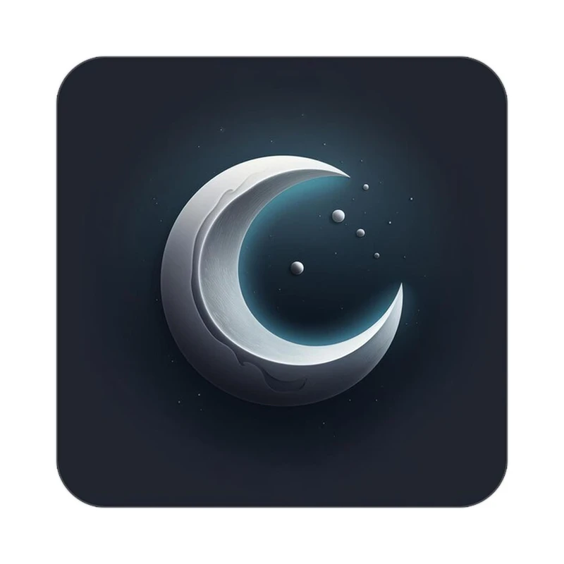 زیر لیوانی کاکتی طرح ماه و ستاره مدل mp52884