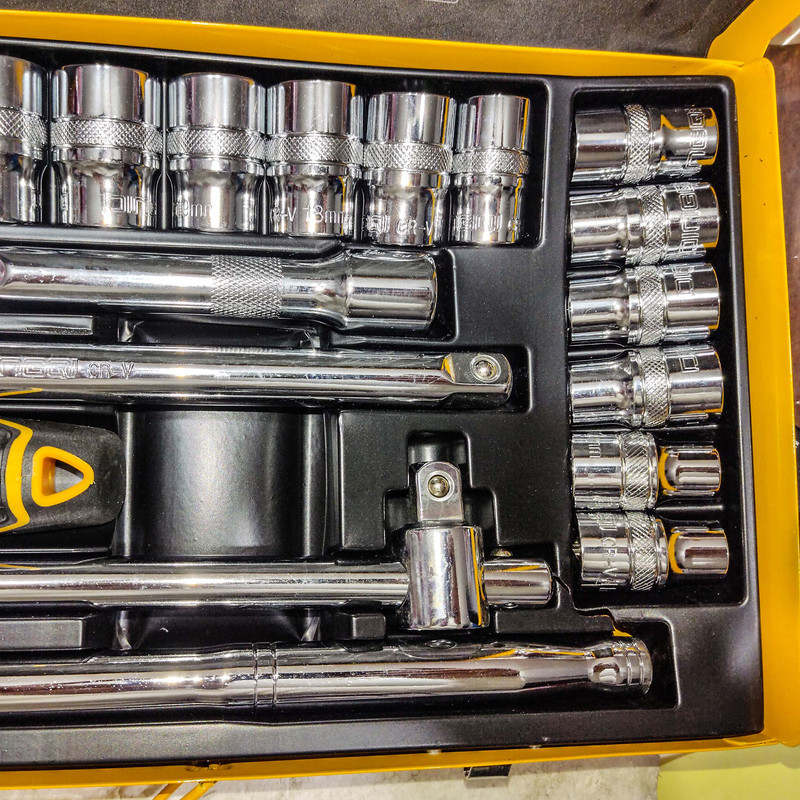 آچار جعبه بکس دینگشی  مدل CVR - 1080 مجموعه 24 عددی