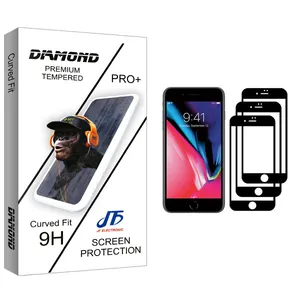 JF Diamond glass Screen Protector For Apple iPhone 8 Plus Pack Of 3