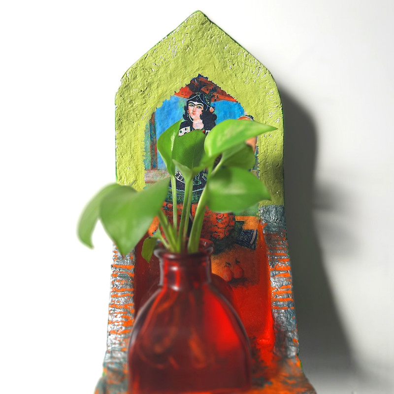 گلدان دیواری مدل طاقچه کد 7001 گلدان دیواری مدل طاقچه کد 7001