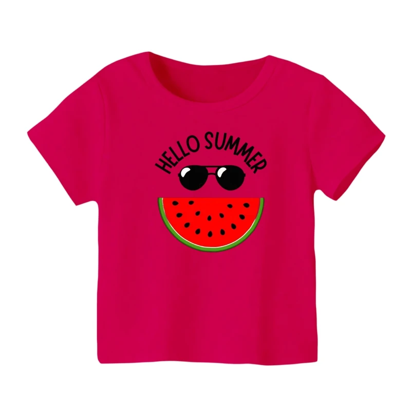 تی شرت آستین کوتاه بچگانه مدل هندوانه یلدایی کد 10