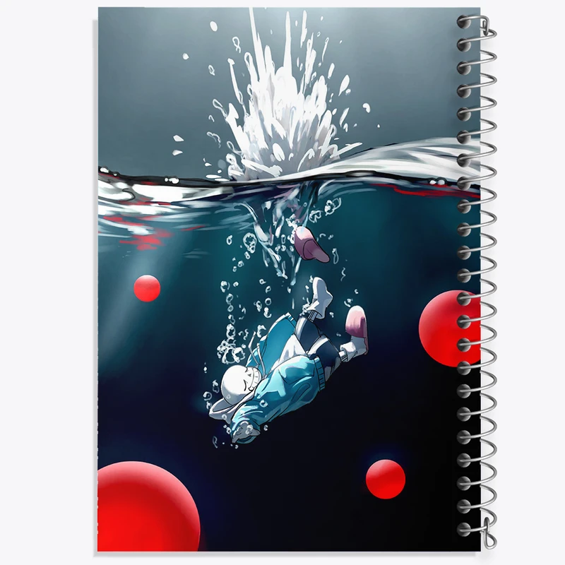 دفتر لیست خرید 50 برگ خندالو طرح بازی آندرتیل (Undertale) کد 31801