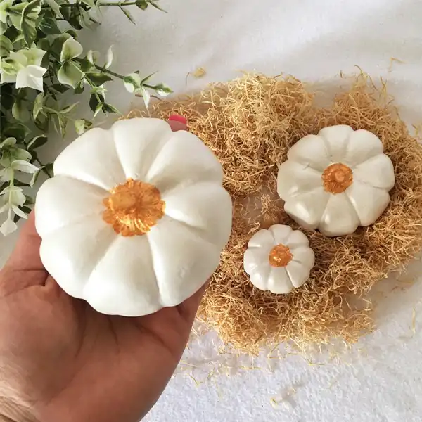 میوه تزئینی مدل کدو تنبل کد 628 مجموعه 3 عددی