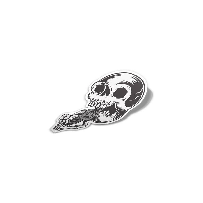 استیکر لپ تاپ لولو طرح خودکشی جمجمه SKULL کد 789