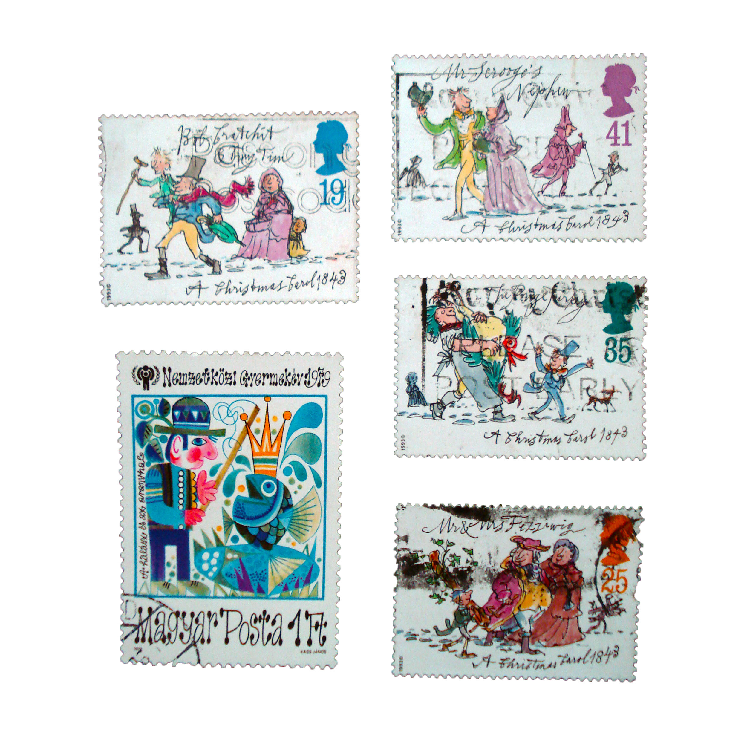 تمبر یادگاری مدل ملل کد h-312 مجموعه 5 عددی