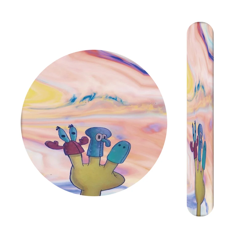 آینه آرایشی جیبی مدل کارتون کد 504  به همراه سوهان ناخن