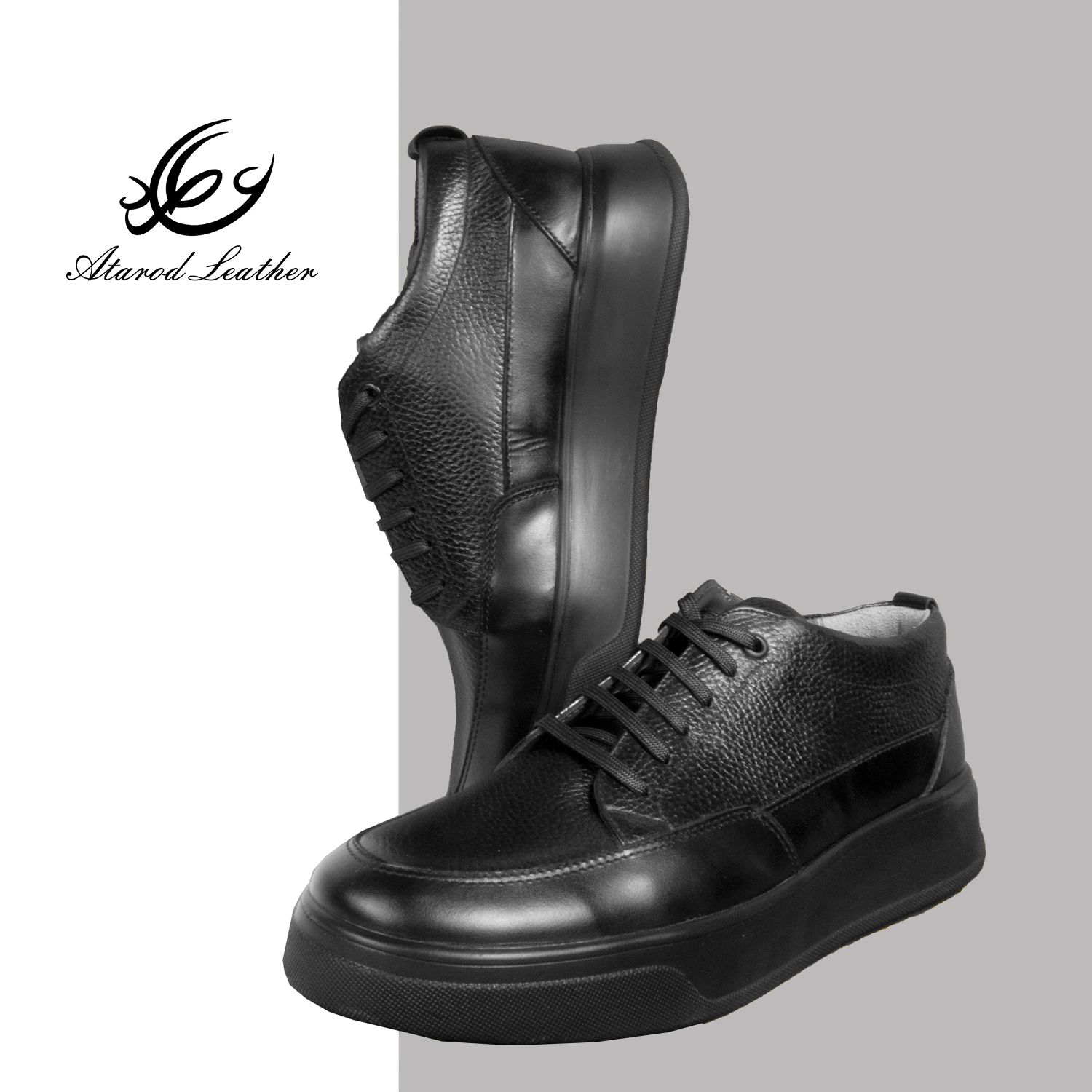 کفش روزمره مردانه چرم عطارد مدل چرم طبیعی کد SH259 -  - 5