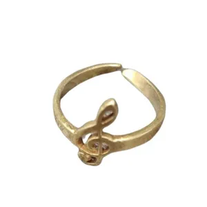 انگشتر زنانه مدل نوت موسیقی کلید سول