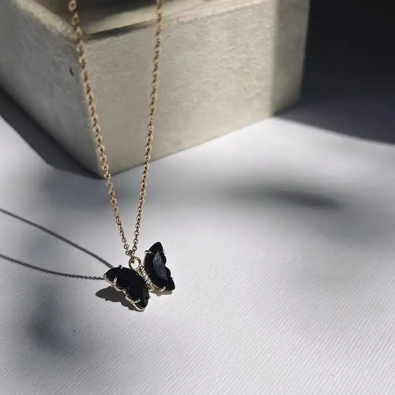 نیم ست زنانه مدل پروانه کریستالی