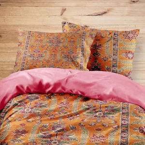 سرویس روتختی مدوپد طرح قالی بیجار مدرن سراسر مدل C-bijar-M71 یک نفره 4 تکه