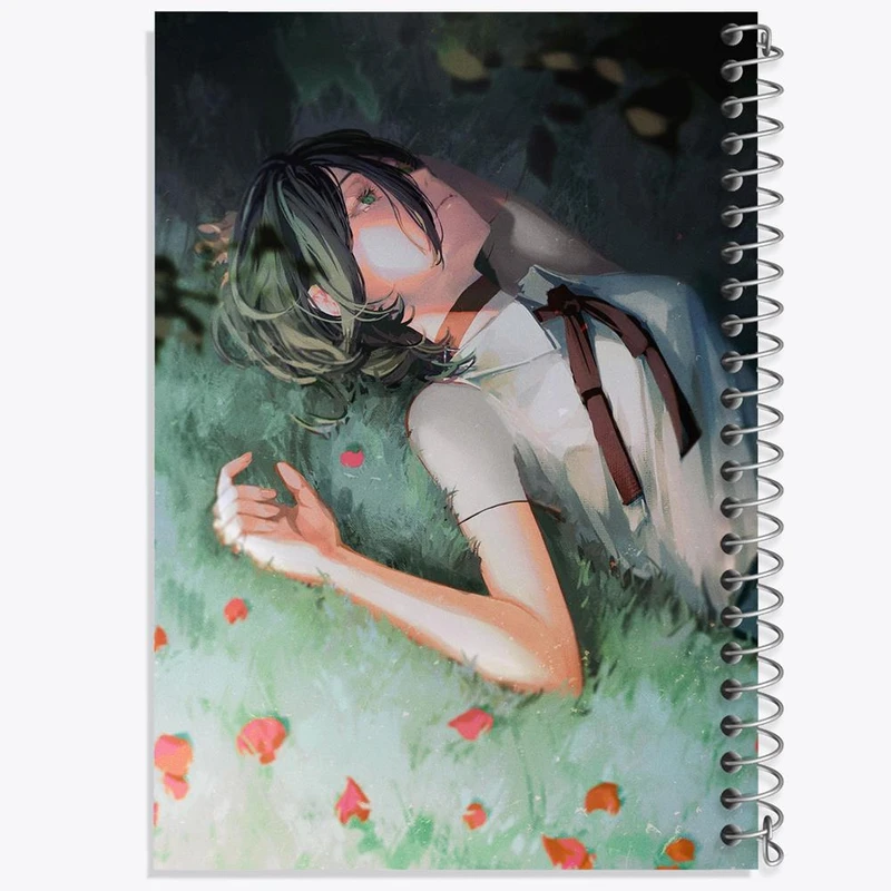 دفتر نقاشی 50 برگ خندالو مدل ریزه انیمه مرد اره ای Chainsaw Man کد 23199