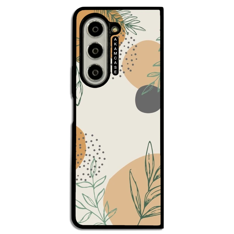 کاور آکام مدل AMC-WSGZFOLD5-LEAVES-23 مناسب برای گوشی موبایل سامسونگ Galaxy Z Fold 5
