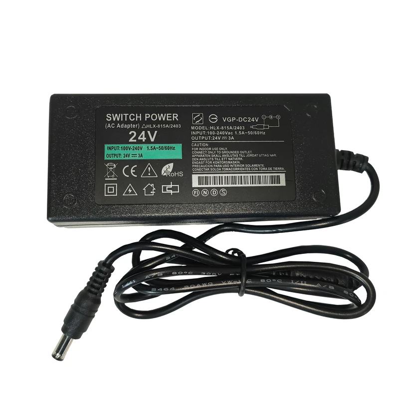 آداپتور 24 ولت 3 آمپر مدل HLX-815A