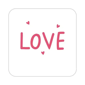 زیر لیوانی کاکتی طرح عاشقانه مدل mp39598