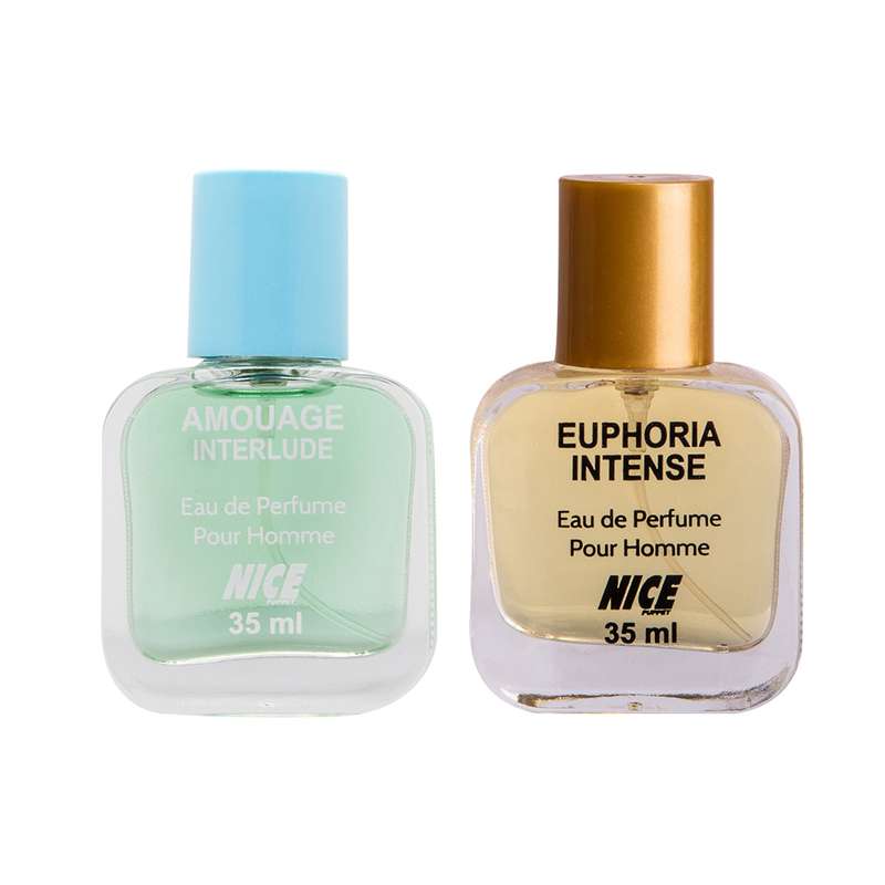 عطر جیبی مردانه نایس مدل Ephoria حجم 35 میلی لیتر به همراه عطر جیبی نایس پاپت مدل Amouage حجم 35 میلی لیتر مجموعه دو عددی