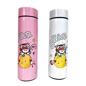 فلاسک کودک مدل فضانورد هوشمند دماسنج دار گنجایش 0.5 لیتر