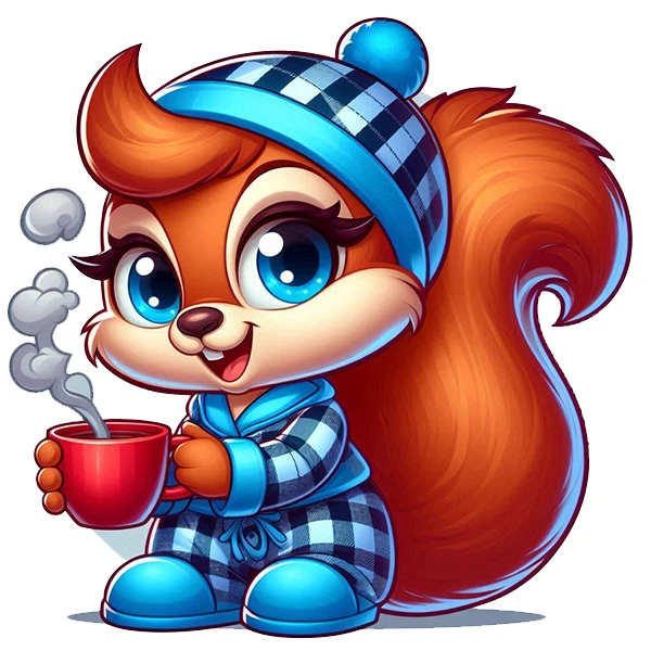 استیکر پارچه و لباس پاد آفرین طرح سنجاب کد 1548