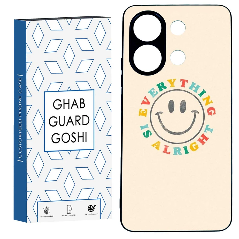 کاور قاب گارد گوشی طرح خوشحال کد TPU-247 مناسب برای گوشی موبایل شیائومی  REDMI NOTE 13 4G