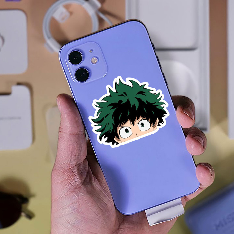 استیکر لپ تاپ پیکسل میکسل مدل انیمه My Hero Academia میدوریا