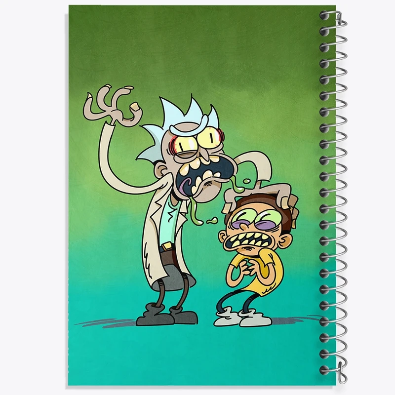 دفتر مشق 100 برگ خندالو طرح ریک و مورتی (Rick and Morty) کد F572