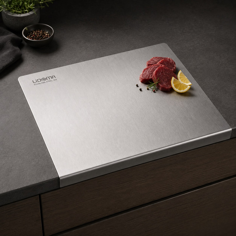 تخته گوشت لیدوما مدل استیل کد ST L40W30
